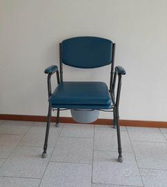 Sedia Sanitaria Blu per Invalidi
