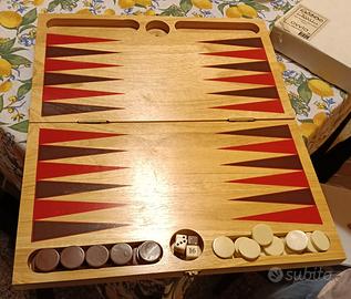 backgammon in legno