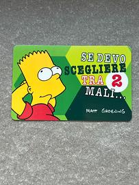 Card Ferrero The Simpson 1999 Bart Ferrero