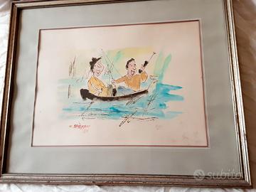 Dipinto Stefani Cesare Lucca 1980