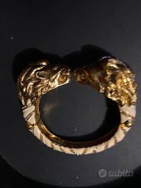 Bracciale con teste di leoni Roberto Cavalli valor