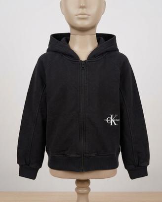 Felpa con zip e cappuccio Calvin Klein bimba 10 y