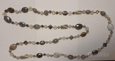Collana con varie pietre + Certificato pietre