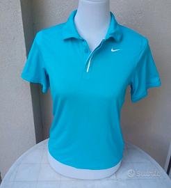 Nike - Polo Tennis Donna Girls Dri-Fit- (S)