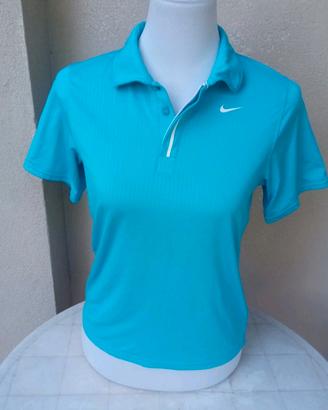 Nike - Polo Tennis Donna Girls Dri-Fit- (S)