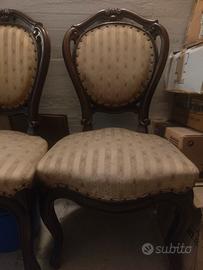 Sedie vintage in Legno