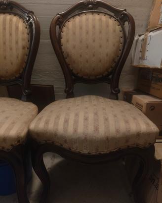 Sedie vintage in Legno