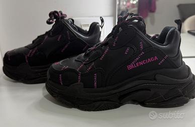Sneaker stile Balenciaga Triple S Pink