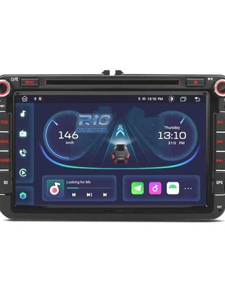 RADIO GPS ANDROID 14 PER VOLKSWAGEN VW GOLF POLO P