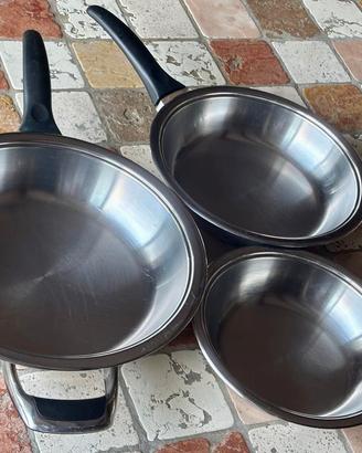 Set padelle con coperchio AMC