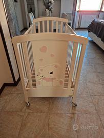 LETTINO / CULLA IN LEGNO BIANCO – €60