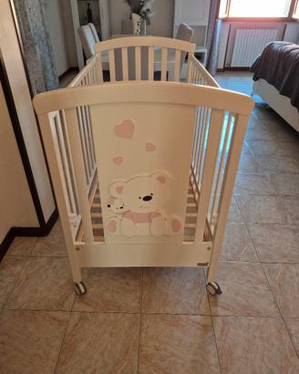 LETTINO / CULLA IN LEGNO BIANCO – €60