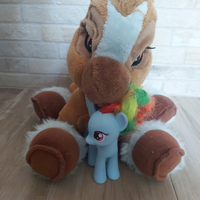 Pupazzo Peluche cavallino gioco + My little pony