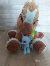 Pupazzo Peluche cavallino gioco + My little pony
