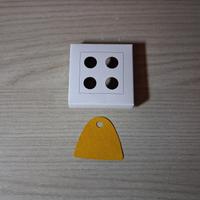 Lego mantello bicolore giallo e marrone 