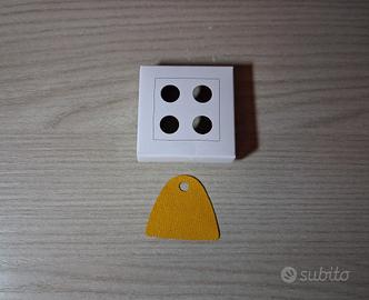 Lego mantello bicolore giallo e marrone 