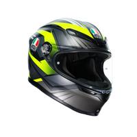 Casco AGV K6 E2205-EXCITE MATT CAMO/YELLOW Fluo MS