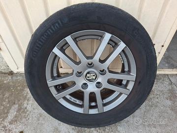 4 Cerchi lega MSW 15" Gomme Continental 195/65 R15