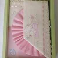 Coordinato lenzuola lettino bambina