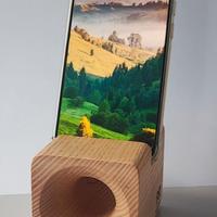 Portacellulare in legno con cassa