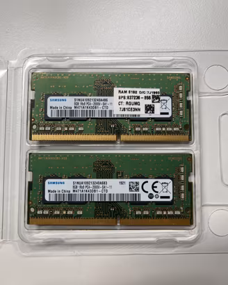 2×8GB RAM Samsung DDR4 2666 MHz SO-DIMM PC4-21300
