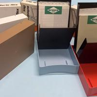 Schedari a cassetta vintage ufficio portadocumenti