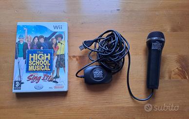 CD e MICROFONO HIGH SCHOOL MUSICAL PER WII