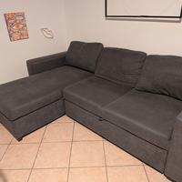 Divano letto angolare con penisola