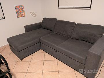 Divano letto angolare con penisola