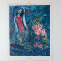MARC CHAGALL LOVERS STAMPA MARESCALCHI ANNI 70/80