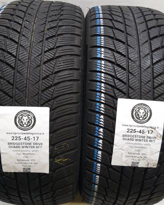 2 GOMME 225 45 17 BRIDGESTONE A64921