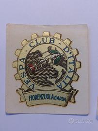 Vespa club decal decalcomania Fiorenzuola piaggio
