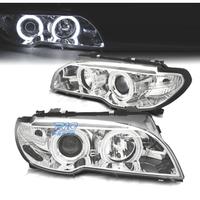 FARI BMW E46 COUPE 03-06 XENON OCCHI ANGEL CCFL FO