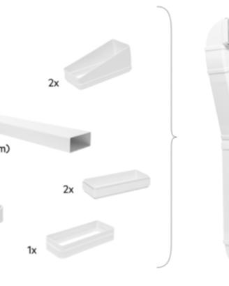 Kit canalizzazione M2CKCF01C NON COMPELTO