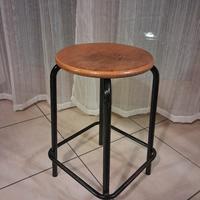 sgabello industriale anni 70