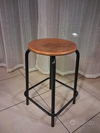 sgabello industriale anni 70