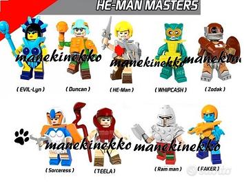 9 minifigure He-man Masters of Universe tipo Lego