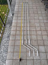 Set 3 Aste Argano per Tende da Sole Extra Lunghe