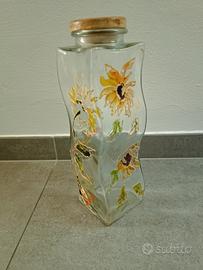 Vaso vetro porta biscotti 