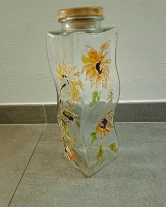 Vaso vetro porta biscotti 