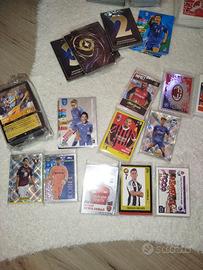 Varie carte calciatori, bustin sigilate calciatori
