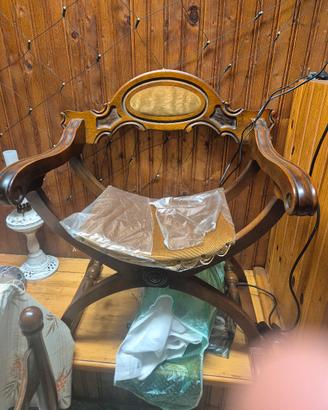 sedia in legno modello registra vintage 