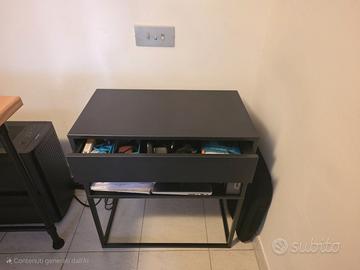 IKEA VIKHAMMER comodino nero - mobile vari usi