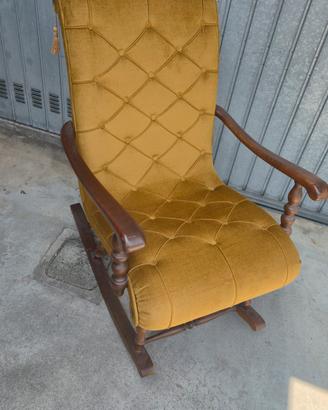 poltrona a dondolo vintage 