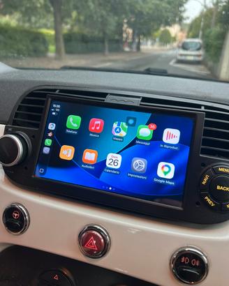Autoradio CarPlay fiat 500