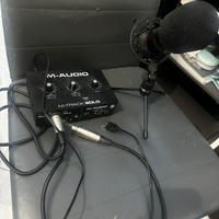 Scheda audio e microfono NUOVI