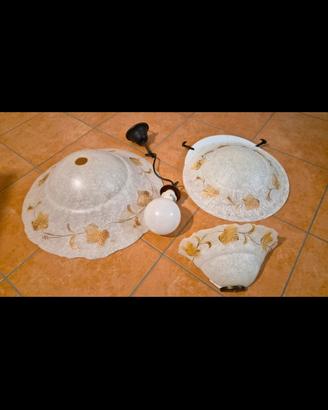 lampadario da cucina + plafoniera + aplique