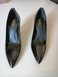 scarpe eleganti con tacco in pelle 