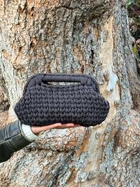 Yuki_yarns Borsa clutch testa di moro