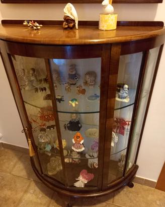 vetrinetta in legno e vetro